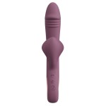 Сливовый вибратор с клиторальным отростком и анальным хвостом Slim Triple Plum - 21,4 см. Сливовый вибратор с клиторальным отростком и анальным хвостом Slim Triple Plum - 21,4 см.