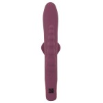 Сливовый вибратор с клиторальным отростком и анальным хвостом Slim Triple Plum - 21,4 см. Сливовый вибратор с клиторальным отростком и анальным хвостом Slim Triple Plum - 21,4 см.