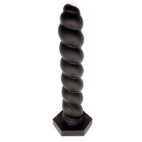 Черный винтовой анальный стимулятор X-MEN - 24 см. Черный винтовой анальный стимулятор X-MEN - 24 см.