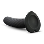 Черный анальный фаллоимитатор Twist Large - 17,78 см.
