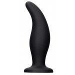 Черная анальная пробка Curve Butt Plug - 11,4 см.