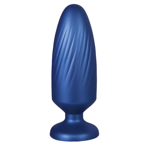 Синяя анальная пробка G Stuck Silicone Anal Plug - 13,5 см.
