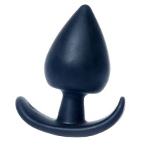 Черная анальная втулка Bubble - 8,5 см.