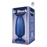 Синяя анальная пробка G Stuck Silicone Anal Plug - 13,5 см.