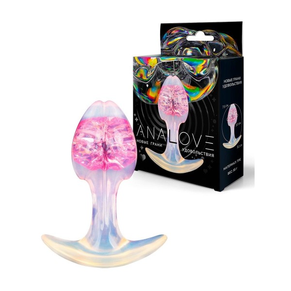 Розоватая анальная пробка - 8,2 см. Розоватая анальная пробка - 8,2 см.