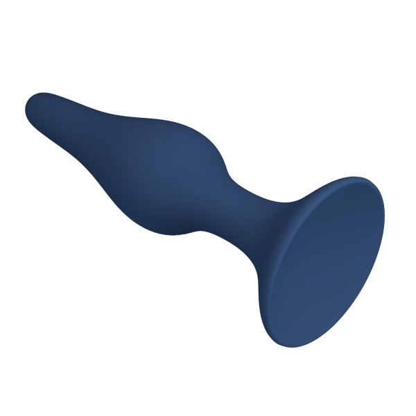 Синяя анальная пробка Slim Anal Plug L - 12,4 см. Синяя анальная пробка Slim Anal Plug L - 12,4 см.