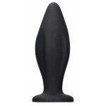 Черная анальная пробка Edgy Butt Plug - 11,4 см.