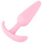 Розовая анальная втулка Mini Butt Plug - 8,4 см.