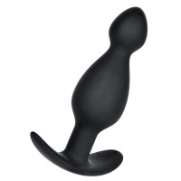 Черная анальная пробка с ограничителем - 11,5 см. Черная анальная пробка с ограничителем - 11,5 см.