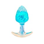 Голубоватая анальная пробка - 9 см.