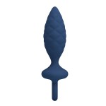 Синяя анальная пробка с кольцом Butt Plug with Loop M - 13,4 см. Синяя анальная пробка с кольцом Butt Plug with Loop M - 13,4 см.