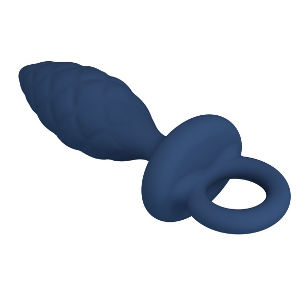 Синяя анальная пробка с кольцом Butt Plug with Loop S - 11,5 см. Синяя анальная пробка с кольцом Butt Plug with Loop S - 11,5 см.
