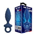 Синяя анальная пробка с кольцом Butt Plug with Loop S - 11,5 см. Синяя анальная пробка с кольцом Butt Plug with Loop S - 11,5 см.