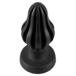 Черная анальная пробка Super Soft Butt Plug - 11,1 см.