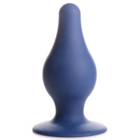 Синяя анальная пробка Squeezable Tapered Large Anal Plug - 10,4 см. Синяя анальная пробка Squeezable Tapered Large Anal Plug - 10,4 см.