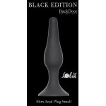 Чёрная малая анальная пробка Slim Anal Plug Small - 10,5 см.