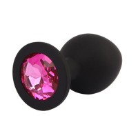 Черная анальная пробка с кристаллм Booty Fantasy Gem Plug M - 8 см. Черная анальная пробка с кристаллм Booty Fantasy Gem Plug M - 8 см.