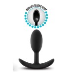 Черный анальный стимулятор Vibra Slim Plug Small - 8,8 см.