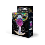 Лиловая анальная пробка - 9 см.