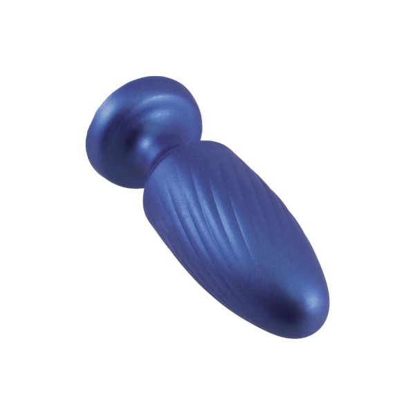 Синяя анальная пробка 4 Inch Silicone Anal Plug - 12 см.
