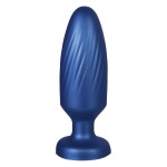 Синяя анальная пробка 4 Inch Silicone Anal Plug - 12 см.