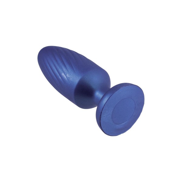 Синяя анальная пробка 4 Inch Silicone Anal Plug - 12 см.
