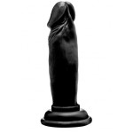Чёрный фаллоимитатор Realistic Cock 6 - 15 см.