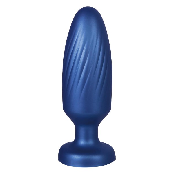Синяя анальная пробка 4 Inch Silicone Anal Plug - 12 см.