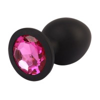 Черная анальная пробка с кристаллм Booty Fantasy Gem Plug L - 9,5 см. Черная анальная пробка с кристаллм Booty Fantasy Gem Plug L - 9,5 см.