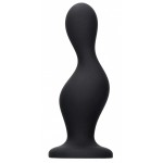 Черная анальная пробка Wave Butt Plug - 11,3 см.