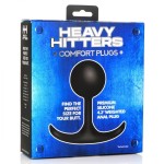 Черная анальная пробка с утяжелением Premium Silicone 4.4 Weighted Round Plug - 10,9 см.