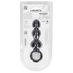 Черная анальная елочка Beaded Silicone Anal Probe with Loop Черная анальная елочка Beaded Silicone Anal Probe with Loop