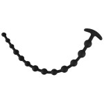 Черные анальные бусы Anal beads - 50 см.