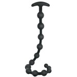 Черные анальные бусы Anal beads - 50 см.