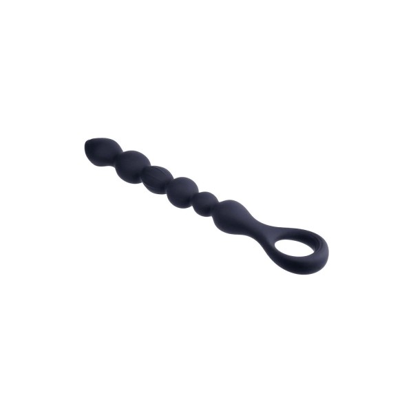 Черная анальная цепочка Beads Hunter - 25,4 см.