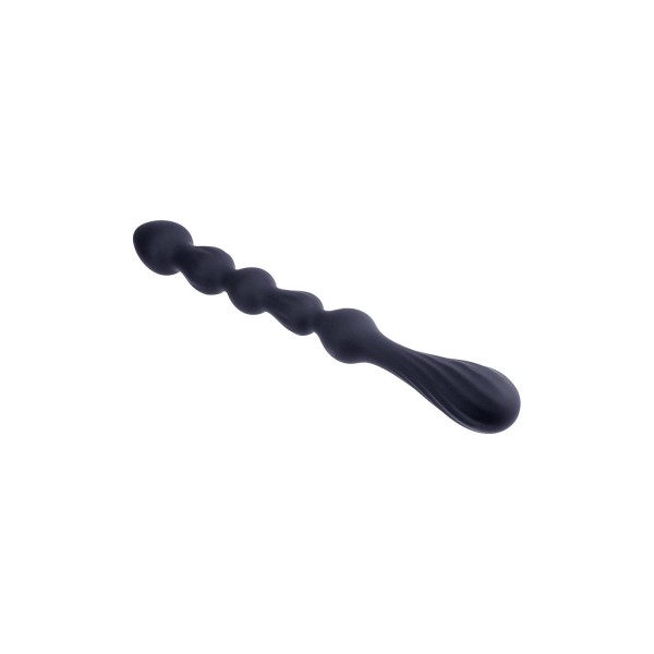 Черная анальная цепочка Hunter Beads - 26,7 см.