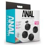 Черные анальные шарики Pleasure Balls - 38,1 см.
