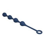 Синяя анальная ёлочка с кольцом Waterdrop Anal Balls 30 mm M - 33,5 см. Синяя анальная ёлочка с кольцом Waterdrop Anal Balls 30 mm M - 33,5 см.