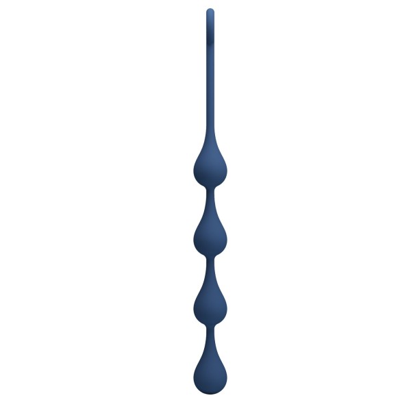 Синяя анальная ёлочка с кольцом Waterdrop Anal Balls 30 mm M - 33,5 см. Синяя анальная ёлочка с кольцом Waterdrop Anal Balls 30 mm M - 33,5 см.