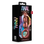 Массажер для анальной стимуляции цвета бронзы Matrix Beaded Loop Plug - 13,3 см.