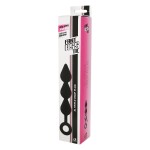 Черный анальный стимулятор XL Triple Drop Plug Black - 26 см.