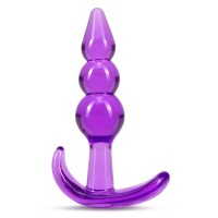 Фиолетовый анальный стимулятор Triple Bead Anal Plug - 9 см. Фиолетовый анальный стимулятор Triple Bead Anal Plug - 9 см.