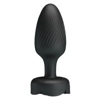 Черная анальная вибропробка с подсветкой Osborn - 9,8 см. Черная анальная вибропробка с подсветкой Osborn - 9,8 см.