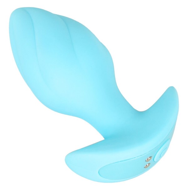 Голубая анальная пробка с вибрацией Cuties Vibrating Mini Butt Plug - 8 см. Голубая анальная пробка с вибрацией Cuties Vibrating Mini Butt Plug - 8 см.