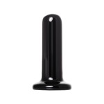 Черный стеклянный мини-вибратор - 10 см. Черный стеклянный мини-вибратор - 10 см.