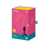 Черная анальная пробка с вибрацией Game Changer - 11,5 см.