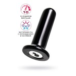 Черный стеклянный мини-вибратор - 10 см. Черный стеклянный мини-вибратор - 10 см.