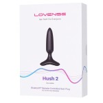 Черная анальная вибропробка HUSH 2 Size XS - 12,1 см.