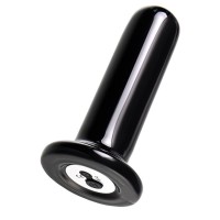 Черный стеклянный мини-вибратор - 10 см. Черный стеклянный мини-вибратор - 10 см.