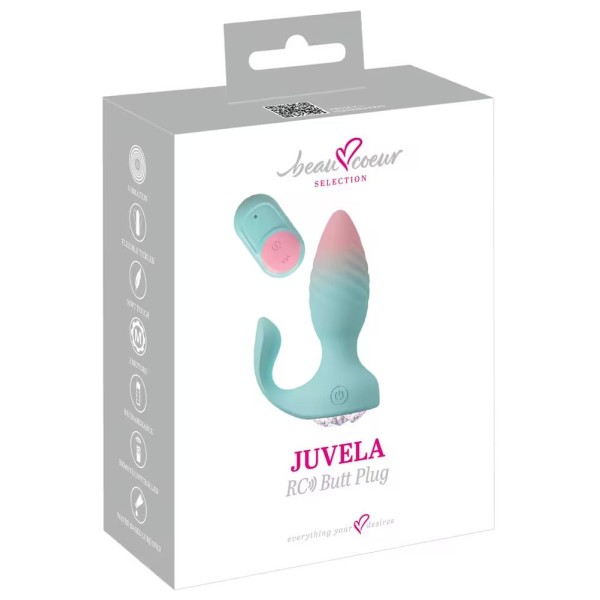 Анальная пробка JUVELA RC Butt Plug с пультом ДУ - 11,5 см. Анальная пробка JUVELA RC Butt Plug с пультом ДУ - 11,5 см.